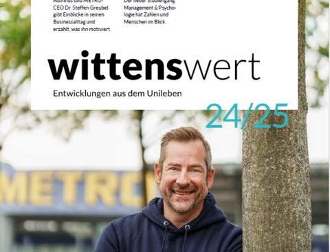 Titelseite der Wittenswert für Freunde und Förder:innen der UW/H