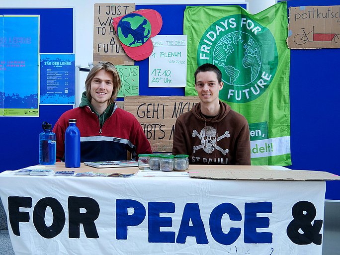 Mitglieder der studentischen Initiative Fridays for Future