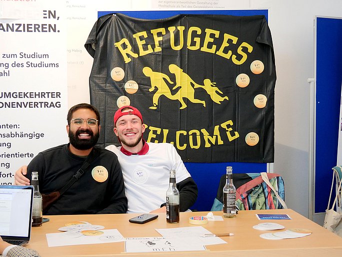 Mitglieder der studentischen Initiative Vereint in Solidarität