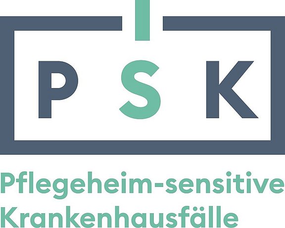 Logo mit dem Schriftzug PSK - Pflegeheim-sensitive Krankenhausfälle